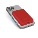 5000 mAh wireless magnetic Power Bank Red