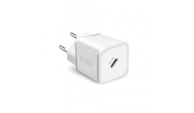 Travel Charger PD 20W Type C, 20W USB By SBS White