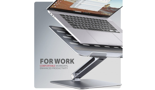 STND-LQ HQ ALU stand fo r laptop 10-16 adjustab