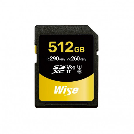 Wise 512GB SDXC UHS II V90 Memory Card