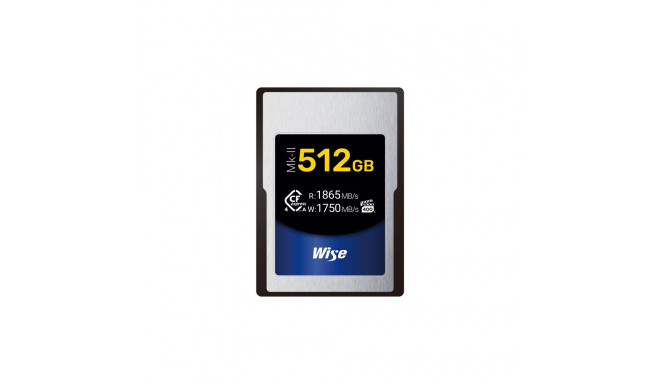 Wise 512GB CFexpress 4.0 Type A Mk II Memory Card 1750 MB/s