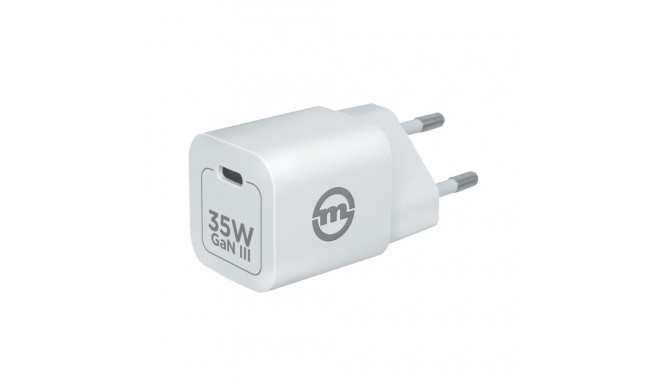Toalaadija adapter USB-C juhtmele 35W GaN III, valge, PD 3.0 kiirlaadimine, Mobile Origin