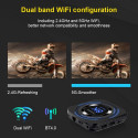 Tvix 8K H618 8K Media Player Smart TV Box 4GB + 32GB Android 12 Bluetooth / Wi-Fi Black