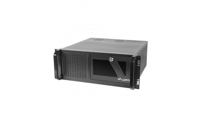 Server Enclosure - LANBERG 19" 4U ATX Steel Case 7 Expansion Slots Black