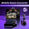 Saitake M9 5in1 Mobile Game Station Adapter with usb keyborard / usb mouse / pad / phone holder Grey