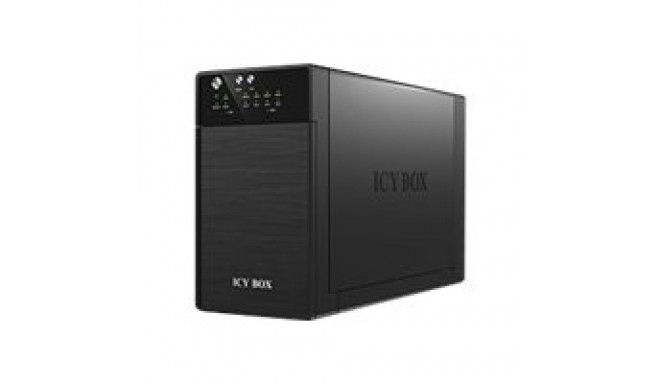 ICYBOX IB-RD3620SU3 IcyBox Väline RAID-süsteem 2x3,5 SATA I/II/III jaoks, USB 3.0, eSATA, Must