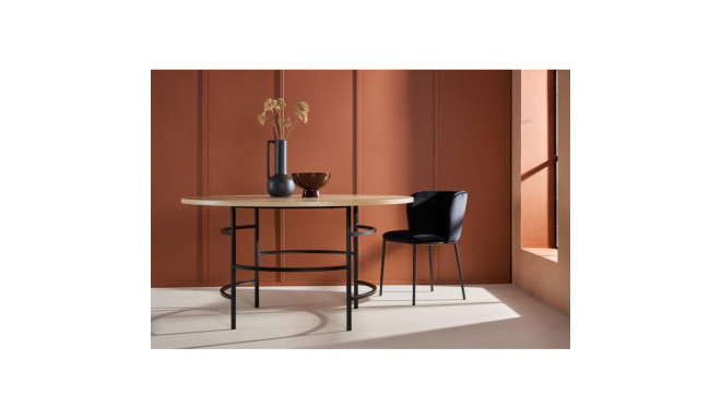 Söögilaud Copenhagen, must/naturaalne