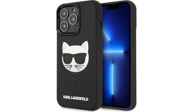 Karl Lagerfeld case 3D Rubber Choupette Apple iPhone 13 Pro, black