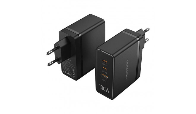 Vention FEGB0-EU 2xUSB-C 1xUSB-A 100W/100W/30W GaN network charger (black)