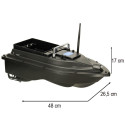 Kaugjuhitav söödapaat D16B GPS 2 kg 12 000 mAh 500m