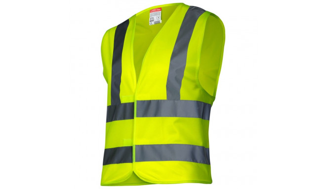 Hoiatusvest 4 triibuga, kollane, "m", ce, lahti