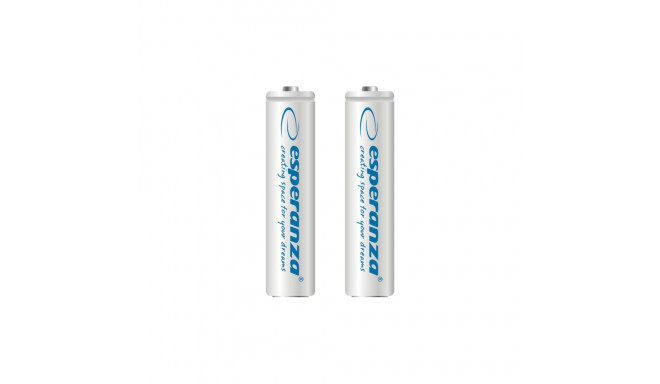 EZA101W Esperanza laetavad Ni-MH AAA patareid 1000mAh 2tk. valged