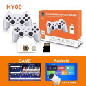 GameBox HY00 64bit Retro 20K Game 4K Hdmi stick console / Android Box x2 wireless controllers White