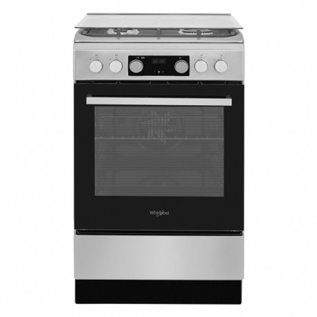 Whirlpool Cooker | WS5G8CHX/E/1 | Hob type Gas | Oven type Electric | Stainless steel | Width 50 cm