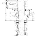 Kitchen mixer with pull-out hose Hansgrohe Talis Select M51 72823000