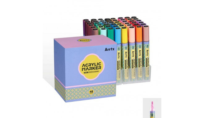 Acrylic Marker Pens ARRTX, 48 Colours