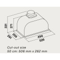 Built-in hood Falmec Incasso (PLUS) 50cm INCASSO.111.405, white Built-in hood Falmec Incasso (PLUS) 50cm INCASSO.111.405, white