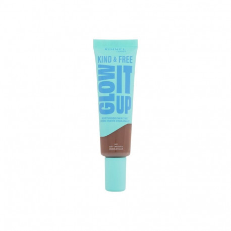 Rimmel London Kind & Free Glow It Up Moisturising Skin Tint (30ml) (601 Soft Chocolate)