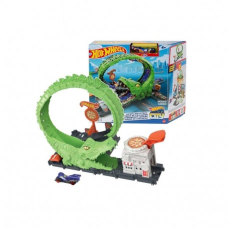 Hot Wheels City Gator Loop Attack mängukomplekt
