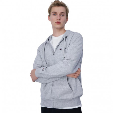 Champion meeste täislukuga kapuutsiga dressipluus 220260 EM021 S, hall