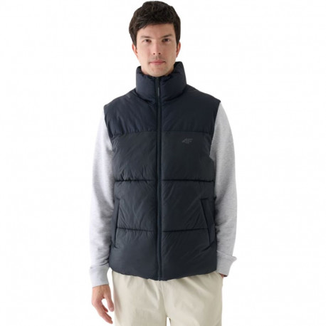 Men's vest 4F M147 deep black 4FWAW24TVJAM147 20S S