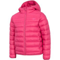 Girls' jacket 4F fuchsia HJZ20 JKUDP001A 55S 152cm