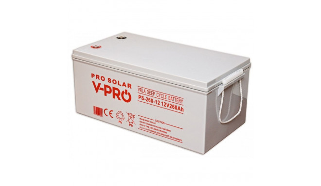 VOLT POLSKA DEEP CYCLE VPRO SOLAR 12V 260AH VRLA MAINTENANCE-FREE BATTERY