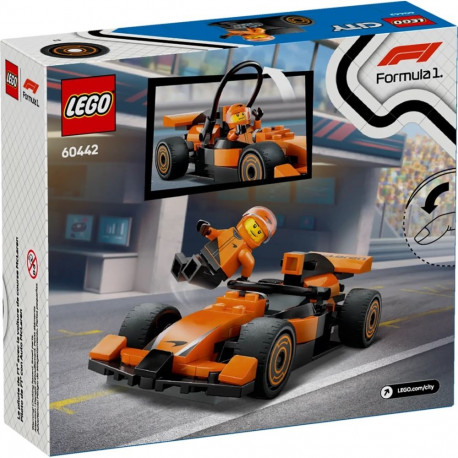 LEGO CITY 60442 F1 piloot McLareni võidusõiduauto