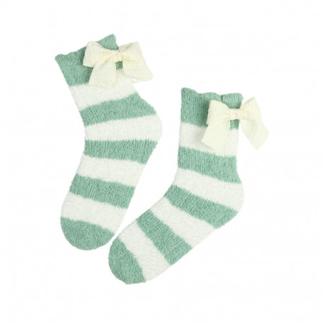 SOKISAHTEL ENYA rohelised triibulised pehmed lipsuga sokid 444