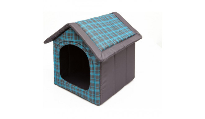 Hobbydog Blue Checkered Doghouse - R2