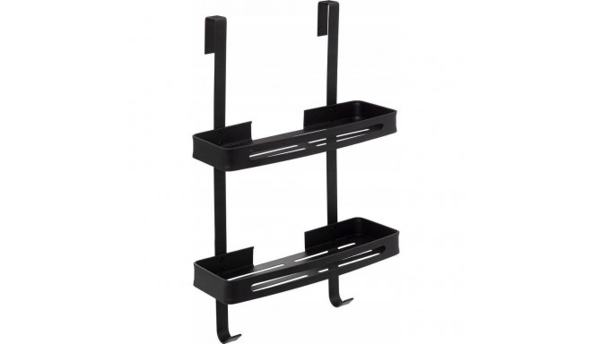 5five Shower shelf, two levels, black, 32.5 x 16 x 60 cm