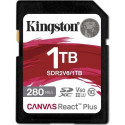 Kingston Canvas React Plus SDXC 1TB Class 10 UHS-II/U3 V60 Card (SDR2V6/1TB)