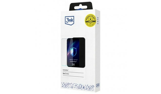 3MK ComfortDuo Clear Sam A16 tempered glass + clear case, 2-in-1 set