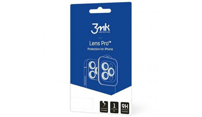 3MK Lens Protection Pro iPhone 15 ProMax 6.7" tume kuld kaamera objektiivi kaitse kinnitusega