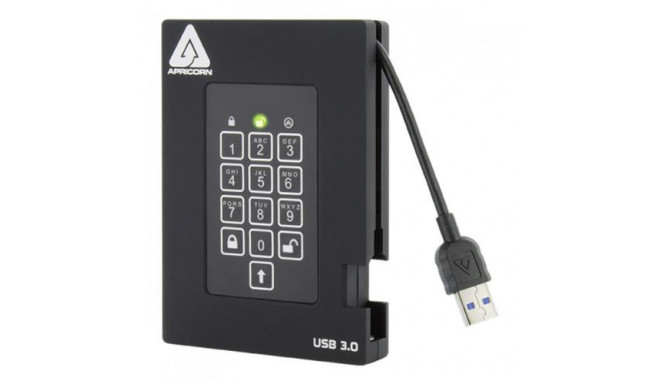 Apricorn Aegis Fortress 4 TB USB Type-A 3.2 Gen 1 (3.1 Gen 1) Black
