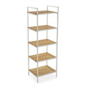 Bathroom Shelves Versa Metal PVC Bamboo (32,5 x 120 x 39 cm)