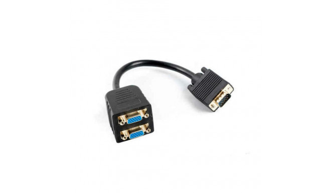 VGA Pikendusjuhe Lanberg AD-0020-BK 0,2 m