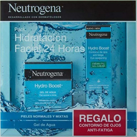 Unisex Cosmetic Set Neutrogena Hydro Boost Gel De Agua Facial 15 ml Gel 2 Pieces