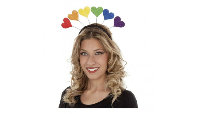 Headband My Other Me Pride Multicolour Rainbow Hearts