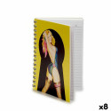 Записная книга на пружине A5 3D (8 штук)