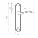 Handle set EDM 85431 202 25,6 x 4,7 cm