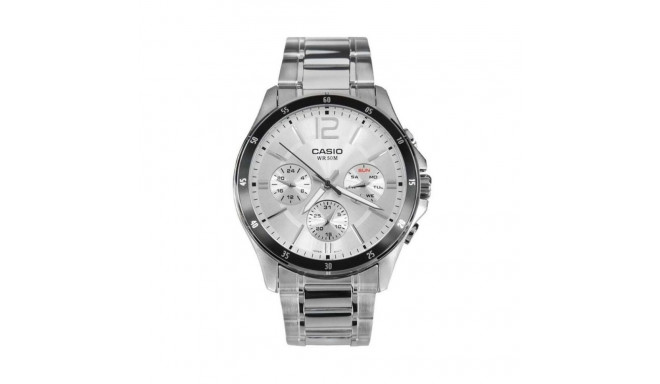 Meeste Kell Casio ENTICER GENT Hall Hõbedane (Ø 35 mm) (Ø 43,5 mm)