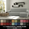 Chaise longue cover with short right arm Sofaskins NIAGARA 210 - 340 cm - Fuchsia