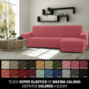 Chaise longue cover with short right arm Sofaskins NIAGARA 210 - 340 cm - Fuchsia