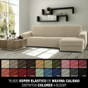 Chaise longue cover with short right arm Sofaskins NIAGARA 210 - 340 cm - Fuchsia