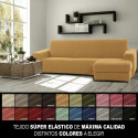 Chaise longue cover with short right arm Sofaskins NIAGARA 210 - 340 cm - Fuchsia