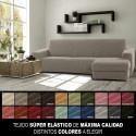Chaise longue cover with short right arm Sofaskins NIAGARA 210 - 340 cm - Linen
