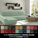 Cover for chaise longue with long left arm Sofaskins NIAGARA 210 - 340 cm - Fuchsia