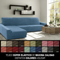 Cover for chaise longue with long left arm Sofaskins NIAGARA 210 - 340 cm - Fuchsia