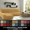 Cover for chaise longue with long left arm Sofaskins NIAGARA 210 - 340 cm - Fuchsia